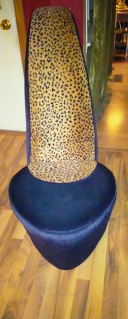 Shoe chair best sale leopard print