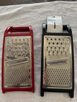 Room Essentials flat grater in black. New and red goodcook used once in excellent condition like new.  The price for each