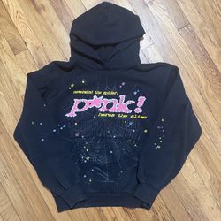 Black Sp5der Hoodie Size M