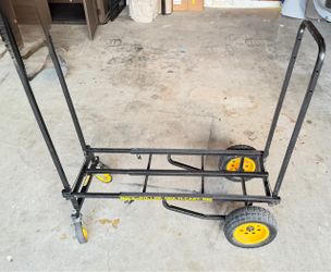 Rock-N-Roller R10RT Max 8-in-1 Equipment Cart — 500-lb Capacity, No-Flat Wheels-Like new!