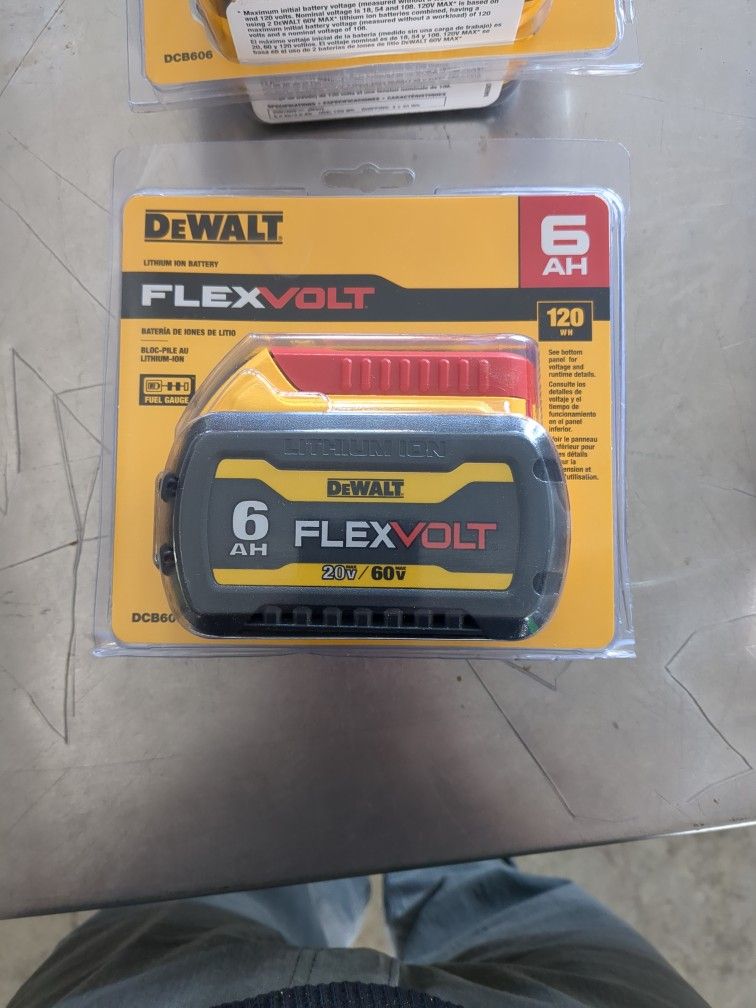 DeWalt Flexvolt 6ah Battery