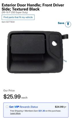 Ford Superduty Door Handle, Driver’s Side