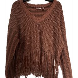 V Neck Cropped Sweater 