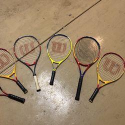 Hurry Going Fast $5Tennis Racquets For Sale. In Great Condition