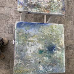 Hand Painted Bespoke Stools