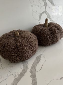 Two Pumpkin Pillows Great Condition 