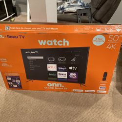 New 50” 4K Smart Tv