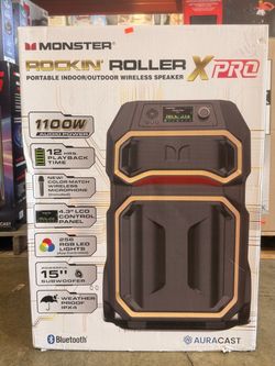 Monster Rockin' Roller X Pro Portable Wireless Speaker Brand New in Box