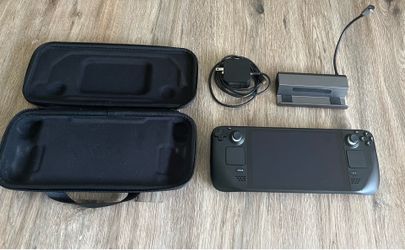 Valve Steam Deck LCD ver. 64gb bundle w/ 128gb SanDisk + JSAUX tv dock