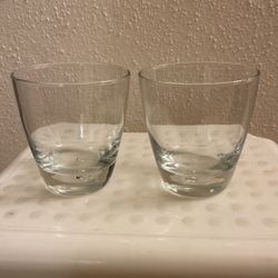 2 rock  glasses