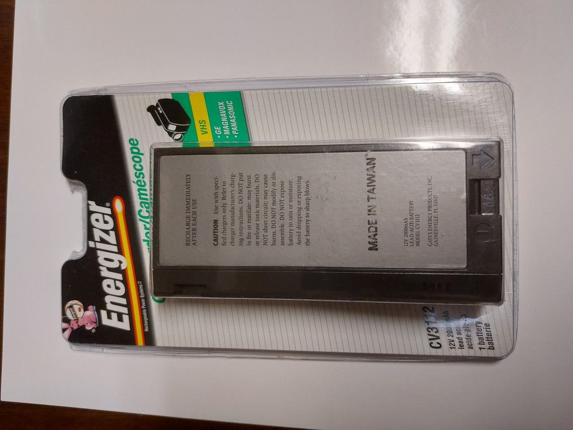 Energizer Cv3112 Rechargable Power Systems Camcorder Battery