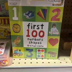 First 100 Numbers Shapes Bingo Game 