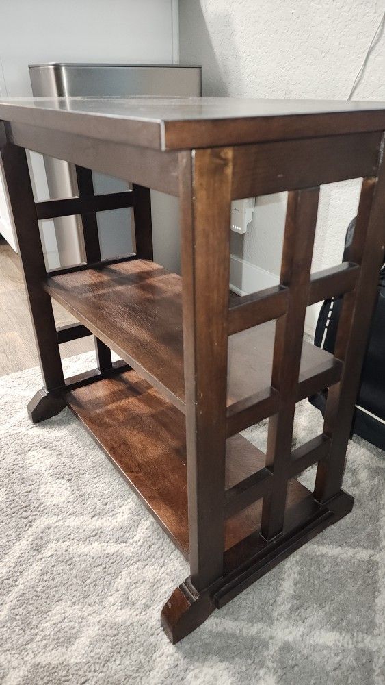 Wood End Table