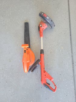 Black n Decker Blower and Weed Whacker