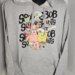 Nickelodeon SpongeBob Characters Graphic Hoodie W Pockets Womens Med