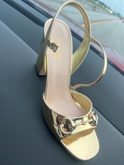 GG gold heels pumps size 8