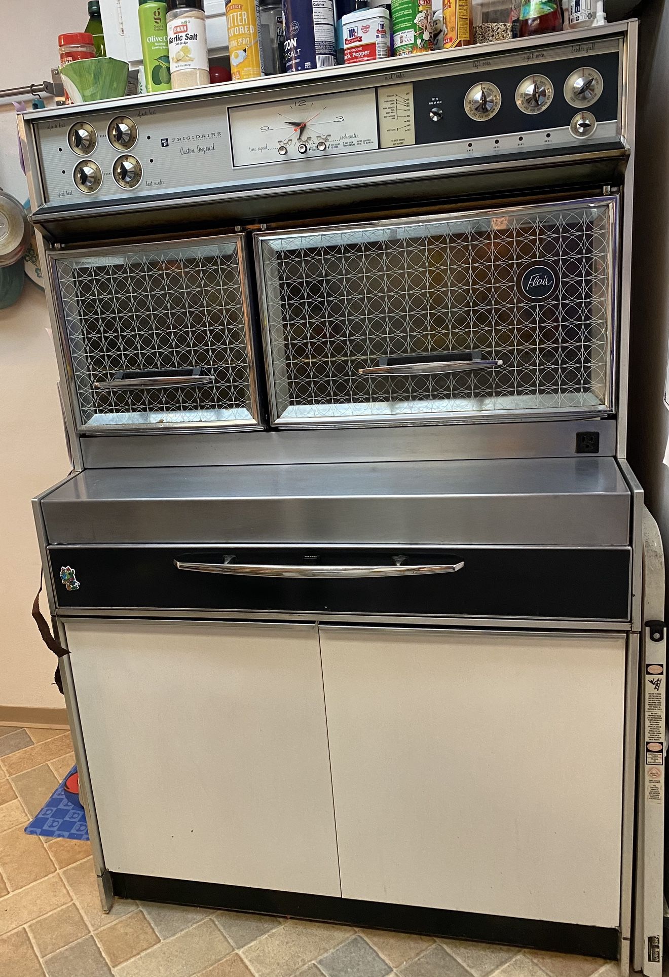 Frigidaire Flair 1960's Imperial Electric range and double oven as seen