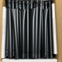 String Light Poles, 4 Pack 10Ft Outdoor Metal Poles 