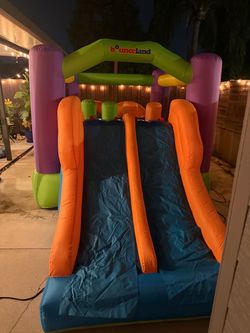Bounceland Inflatable Bounce House with Slide