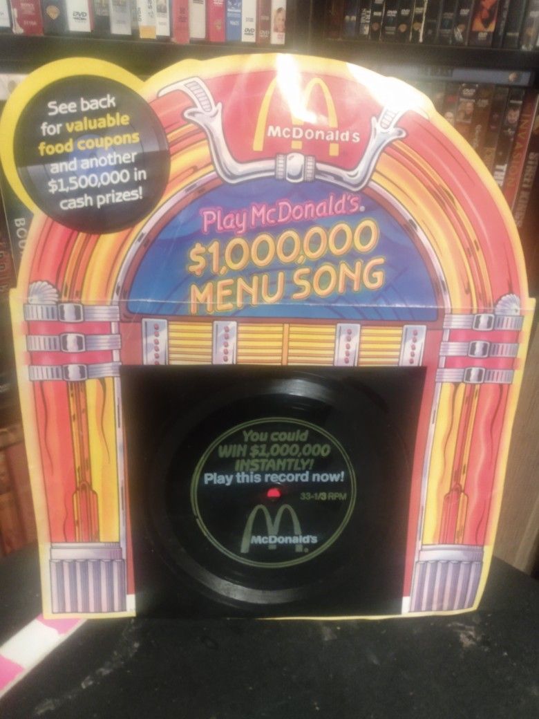 New Vintage McDonald's Million Dollar Menu Song