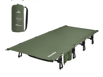 Naturehike Extra Wide GreenWild Camping Cot, Folding Lightweight Camp Cot Bed, Portable Sleeping Bed for Backpacking Travel Beach Home