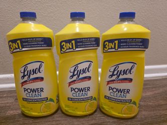 Lysol Power Clean 3-in-1 Multi-Surface Cleaner – 3 Pack