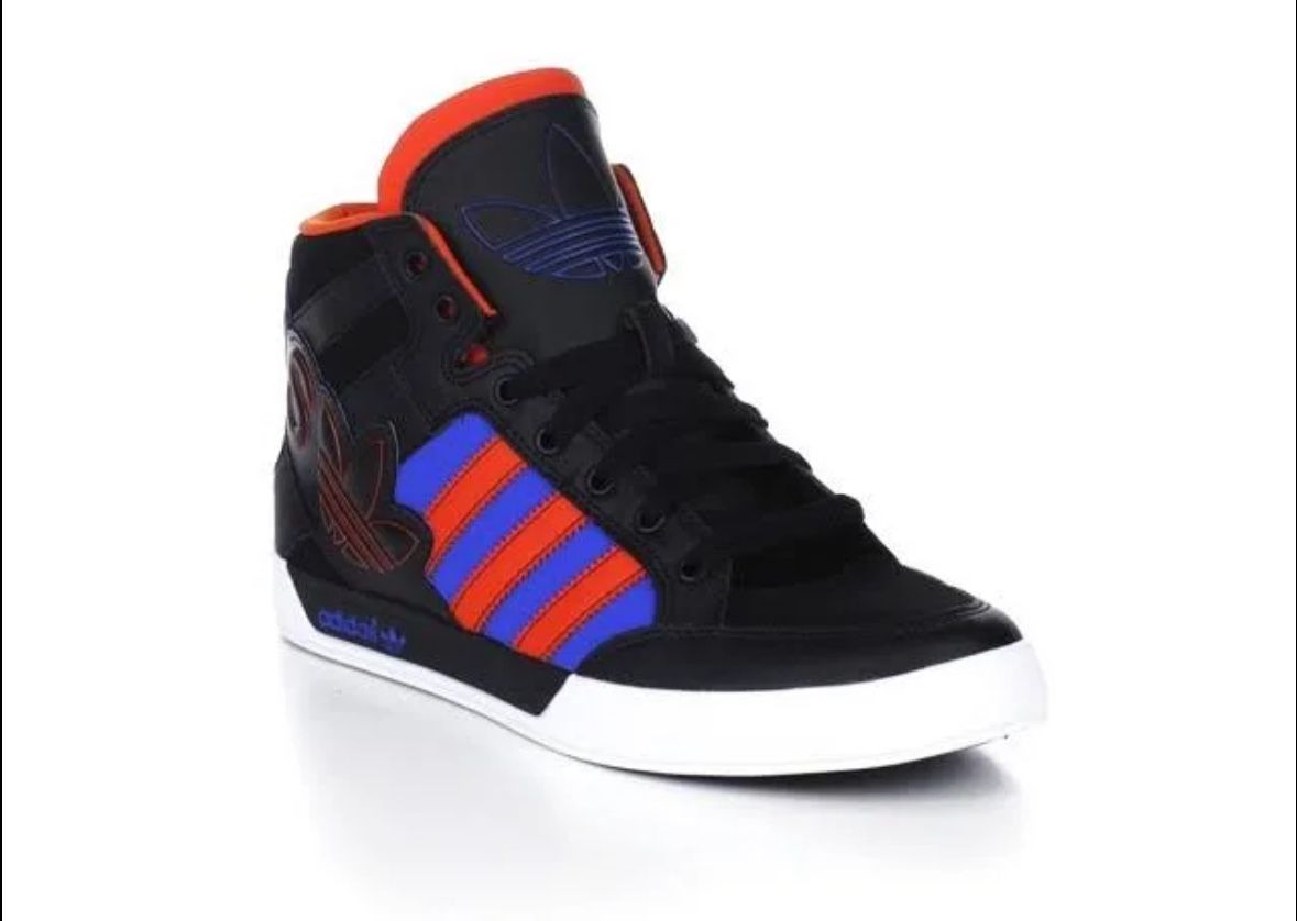 Adidas Hard Court High Black/Orange/Blue 9.5