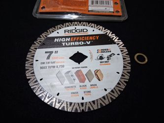 Ridgid blade 7"