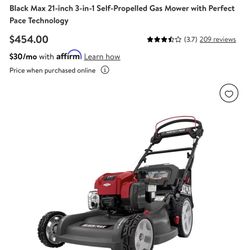 Lawn Mover Black Max Has 3 In 1