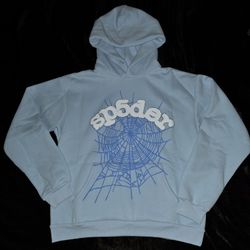 SP5DER Web Hoodie, Sky Blue, Sizes S, M, & L