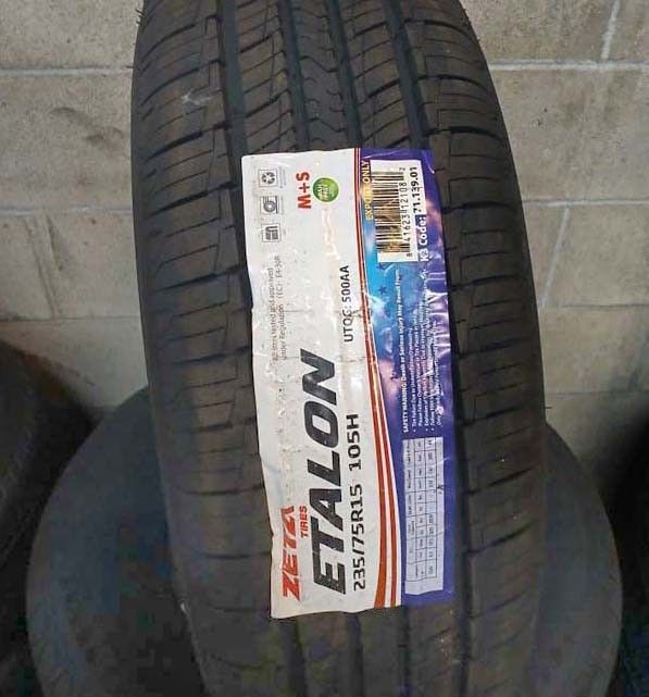 4 New Tires 235/75/15 Zeta Tires