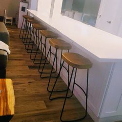 Wood and Metal Bar Stools!!