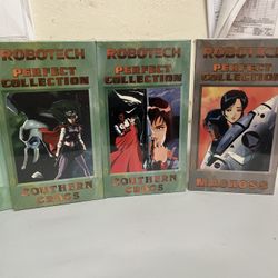 Robotech Japan VHS 1 1995 Perfect Collection Sealed Vintage Video Comics Anime Cartoon Moon New In Plastic Rare HTF Cross Animated Tape Hi Fi 