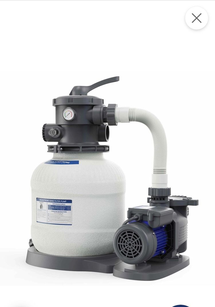 SFPV120 1/2 HP Sand Filter Pump 2500GPH, 12in Up to 9000GAL