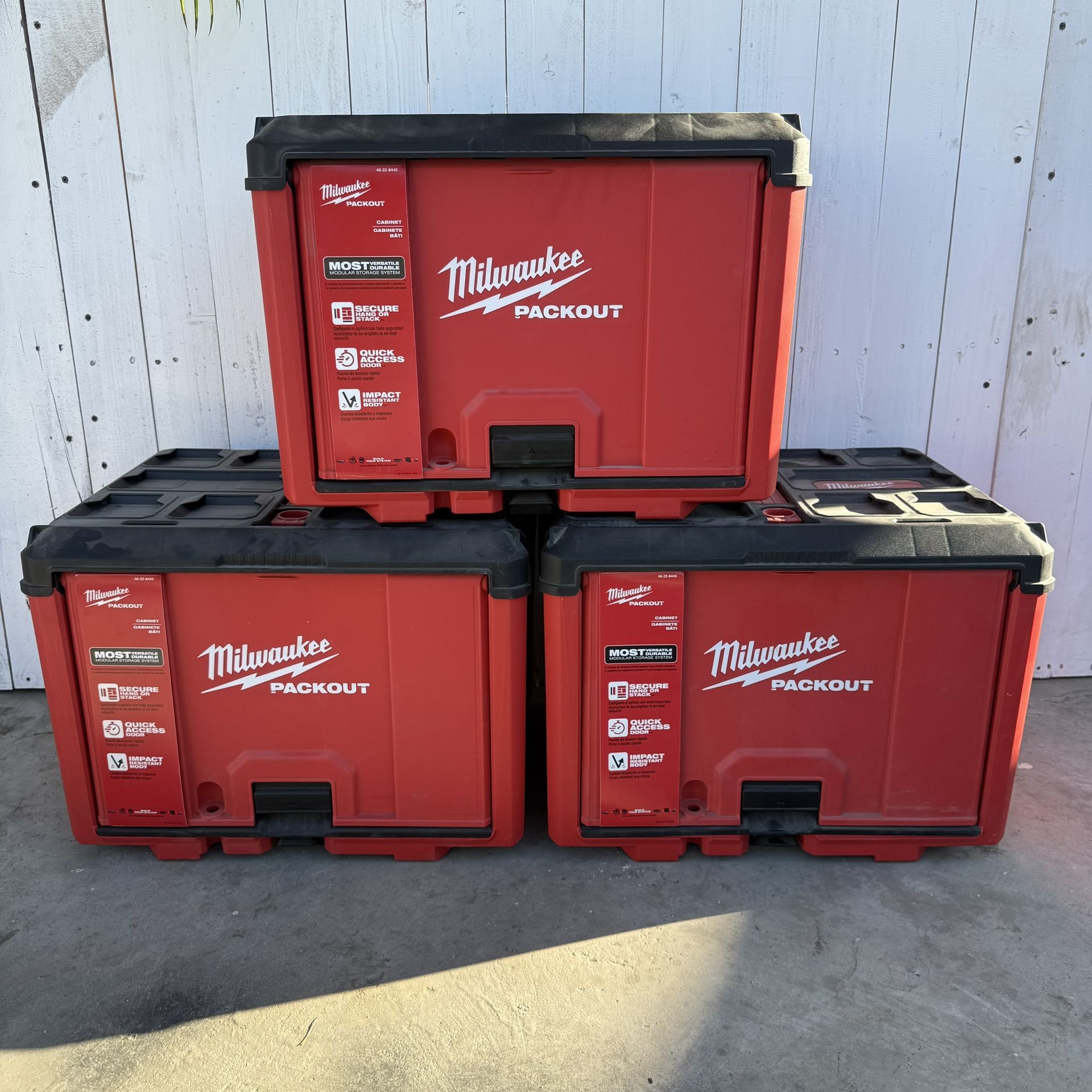 Milwaukee Packout 19.5 in. W x 14.7 in. H x 14.5 in. D Cabinet in Red (1-Piece)