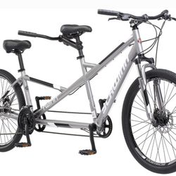 BRAND NEW SCHWINN TWIN TANDEM BICYCLE. 7 SPEED 