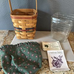 Longaberger Vintage Collectible Shades Of Autumn Bittersweet Basket Combo 