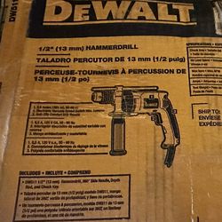 Dewalt Hammer Drill 1/2 Cord New 