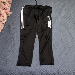 adidas Climacoool Track Pants Men Black/White, Soccer Running Fitness Training