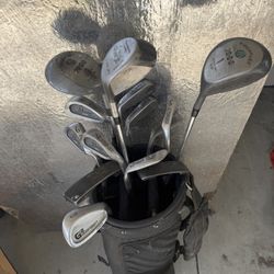 Golf Clubs And Bag 