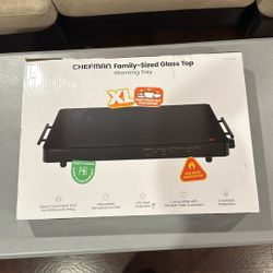 Chefman Family Sized Glass Top Warming Tray Electric