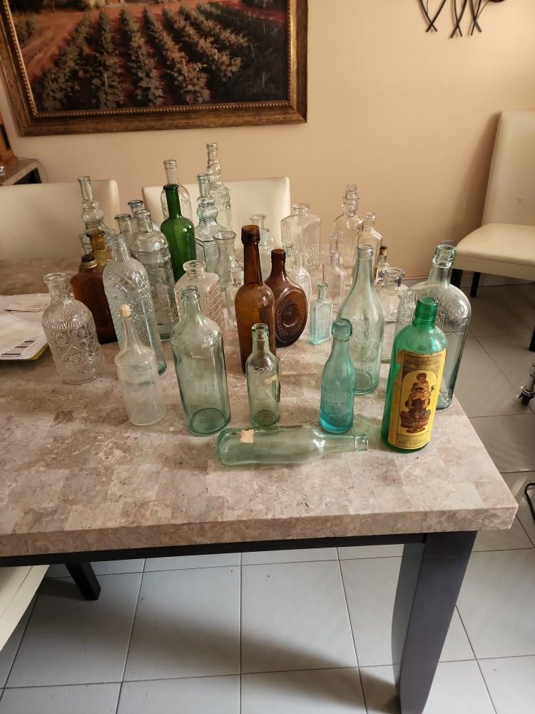 Antique Bottle Collection..