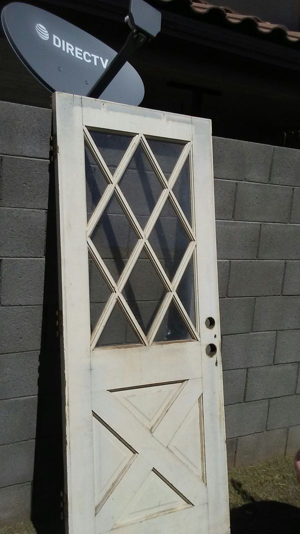 1 3/4&quot; Exterior crossbuck door 31 1/2&quot; x 79 1/4&quot; fits RO