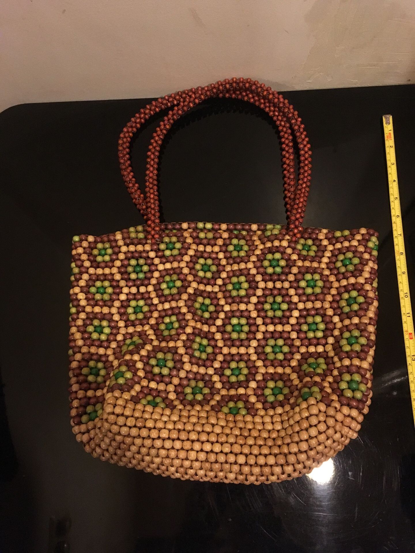 Beaded hand bag
