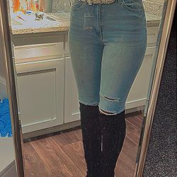 Stolen Arts- Bedazzled Hello Kitty Fur Belt