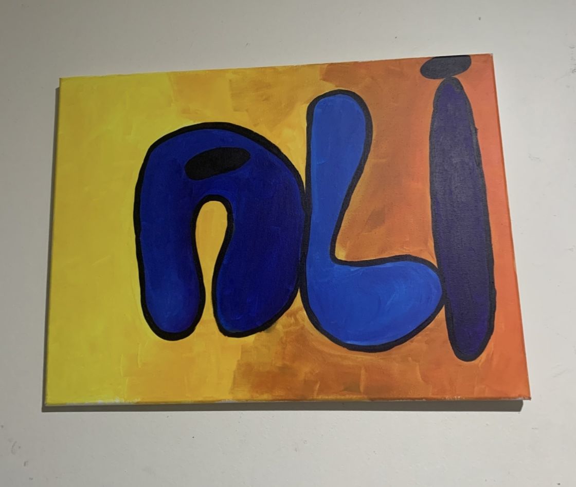 canvas painting 24”x18” wall decor