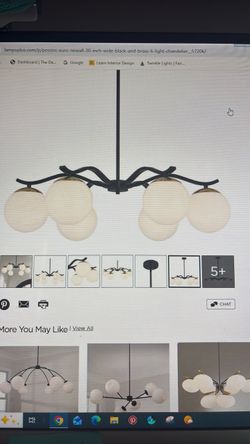 Art Deco inspired chandelier