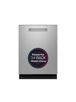 GE Profile - Profile 24 in. Built-In Top Control Dishwasher in Fingerprint Resistant Stainless w/ Stainless Tub, UltraFresh, 42 dBA