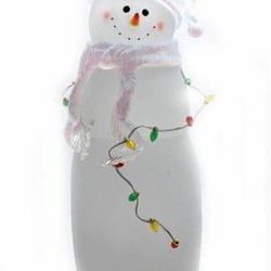 Christmas Indoor Decor: Lighted Snowman