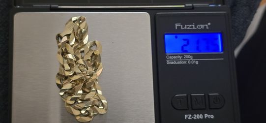 14k Gold Cuban 21.75gram Bracelet 8mm